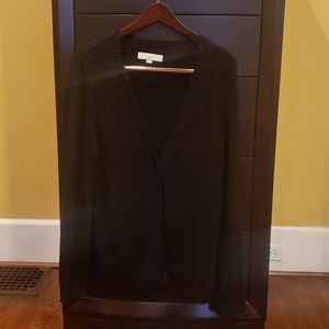 Black cardigan sweater